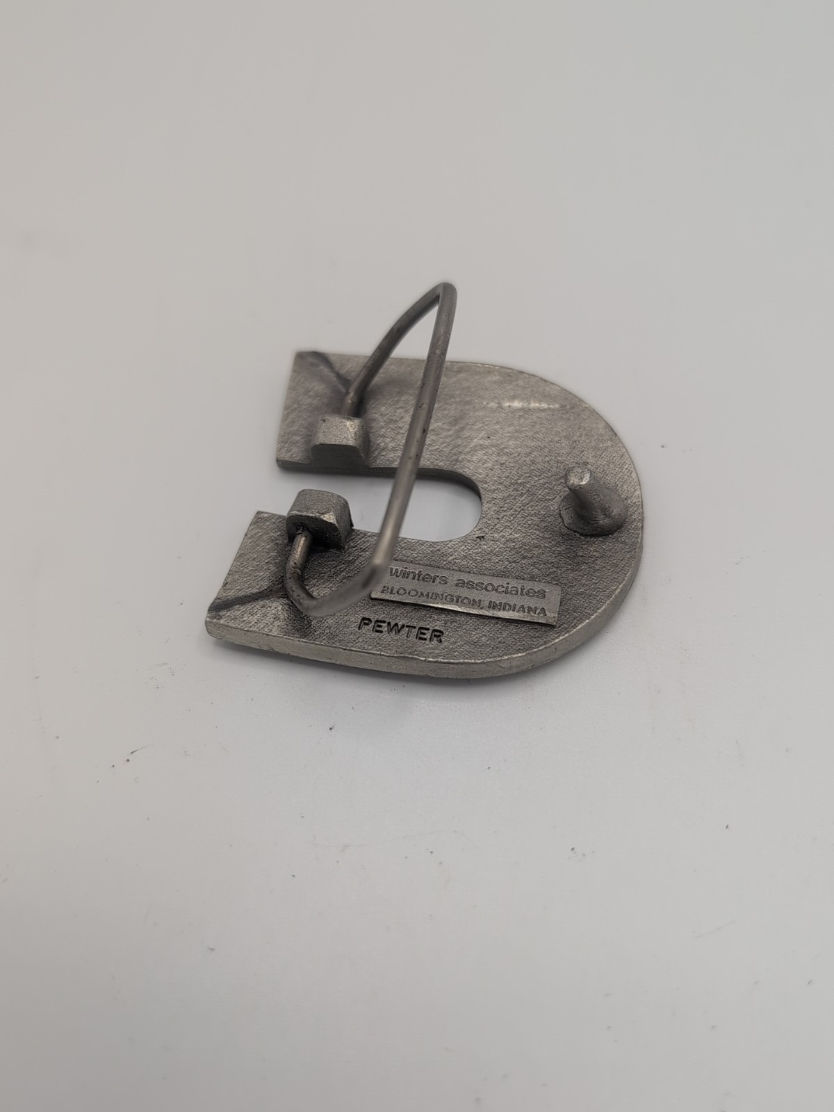 Vintage Cummins Diesel Belt Buckle Logo Pewter Metal