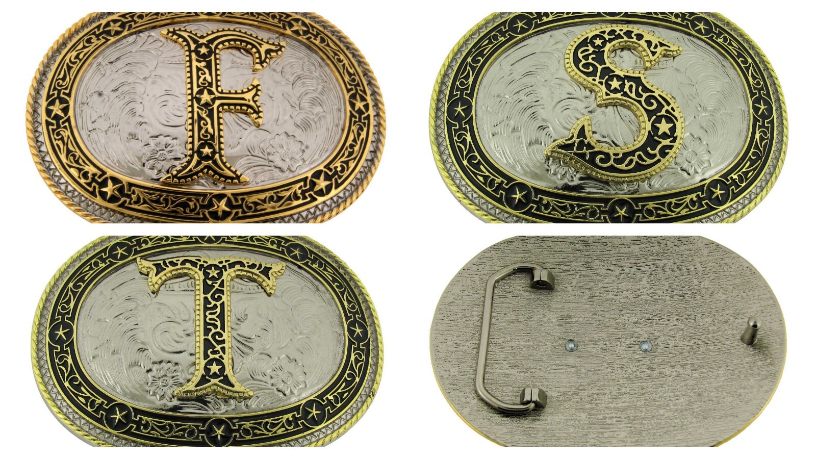 Vintage Styles Initial Letter a z Belt Buckle Western Cowboy Cowgirl rodeo Texas