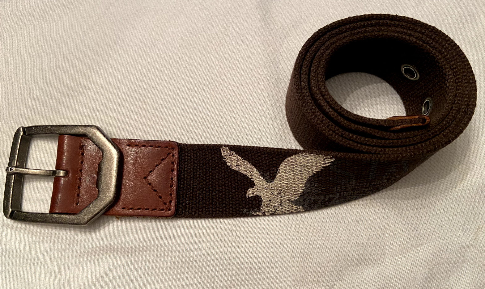 AMERICAN EAGLE OUTFITTERS Standard Tradition Cotton Leather Size S belt