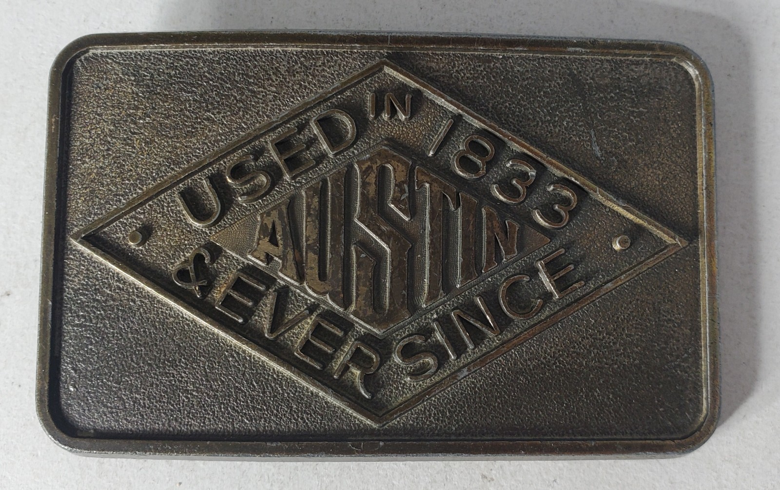 Vtg AUSTIN Red Diamond Explosives Belt Buckle Lot