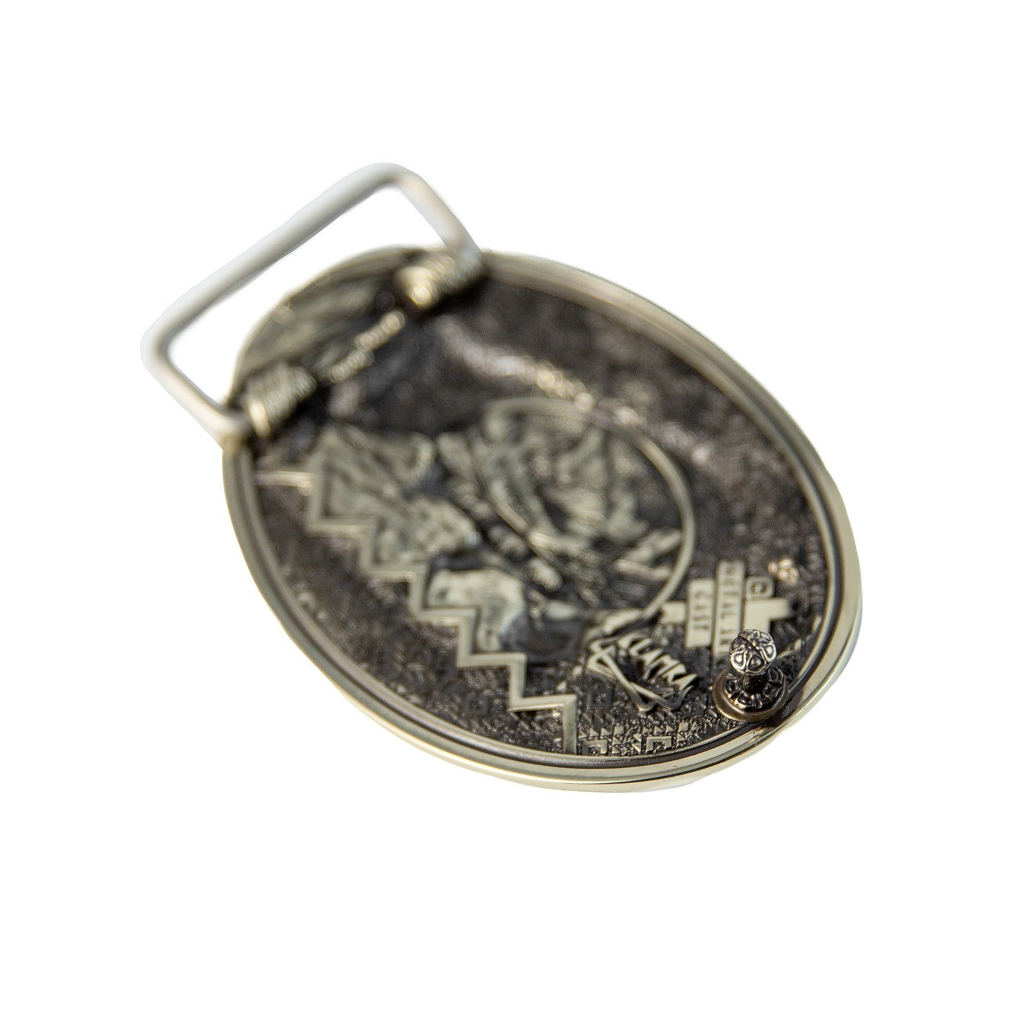 German silver American Bison Buffalo Buckle, Western American cowboy style, Wild