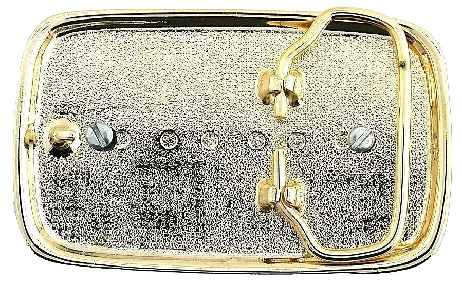 Gold Color Black Weave Natural 40×30 Oval Lapis Cab Belt Buckle EPBB122/92124