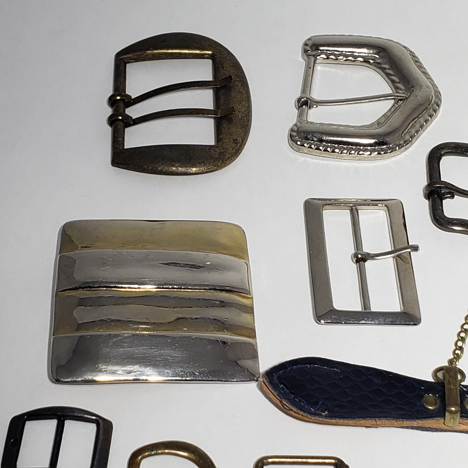 Vintage Mixed Lot of 26 Metal Belt Buckles
