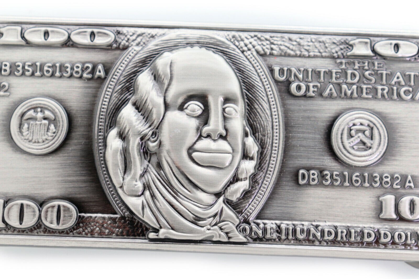 Money $100 Bill Dollar Sign Belt Buckle Cosplay Halloween Costume Party New Men
