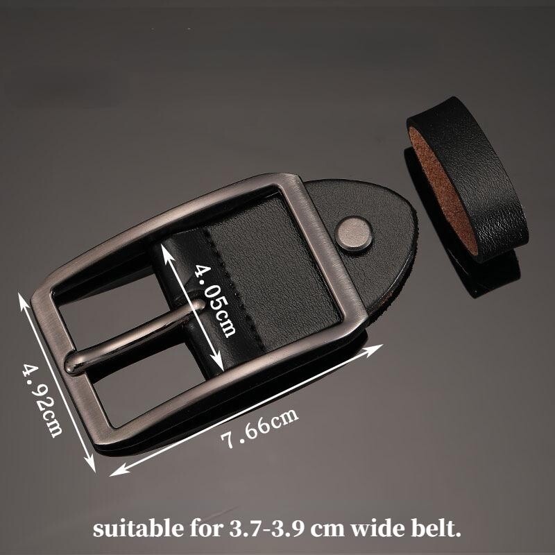 37-39mm Wide Buckle Men PU Leather Alloy Belt Buckle Head Pin Buckle Replacement