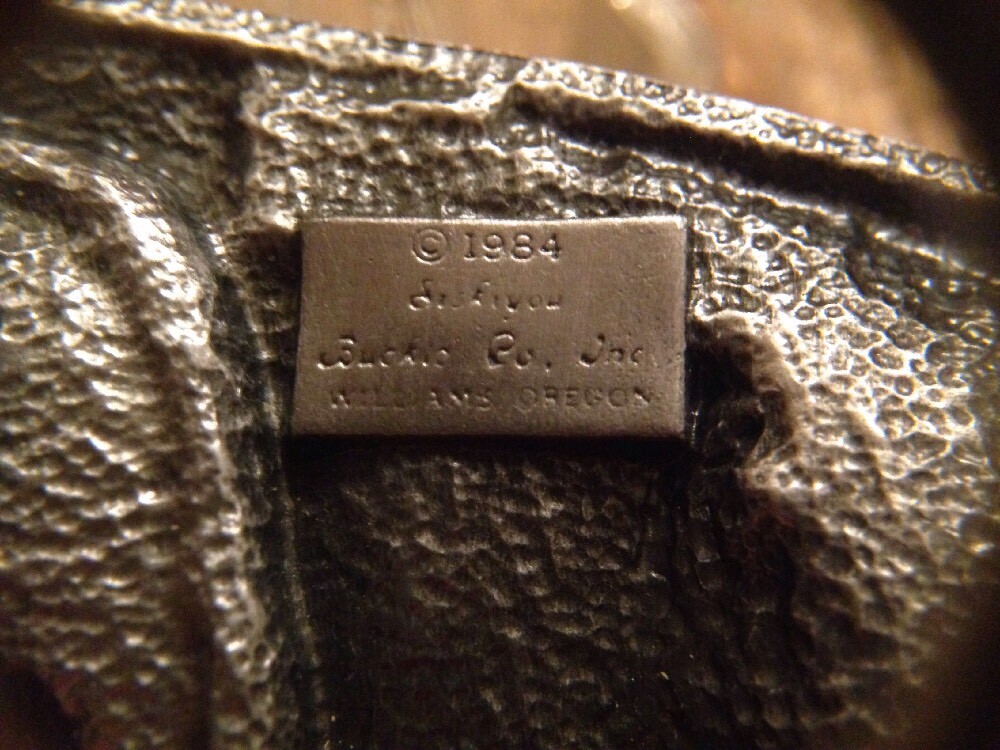 SISKIYOU ARIZONA GOLD PANNING PEWTER BELT BUCKLE AG-7 1984 WILLIAMS OREGON
