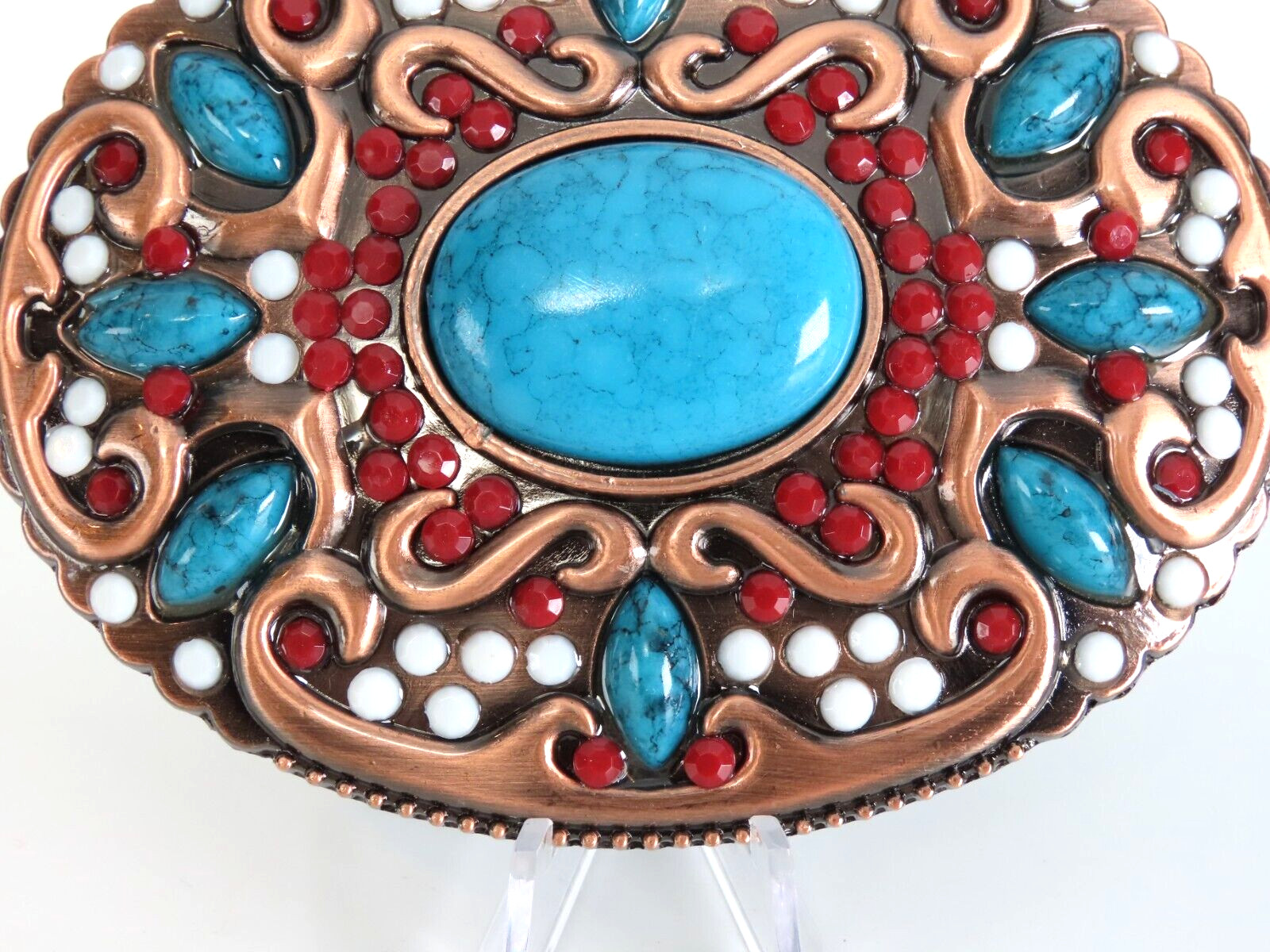 SW Style Mixed Faux Stone Belt Buckle New in Package