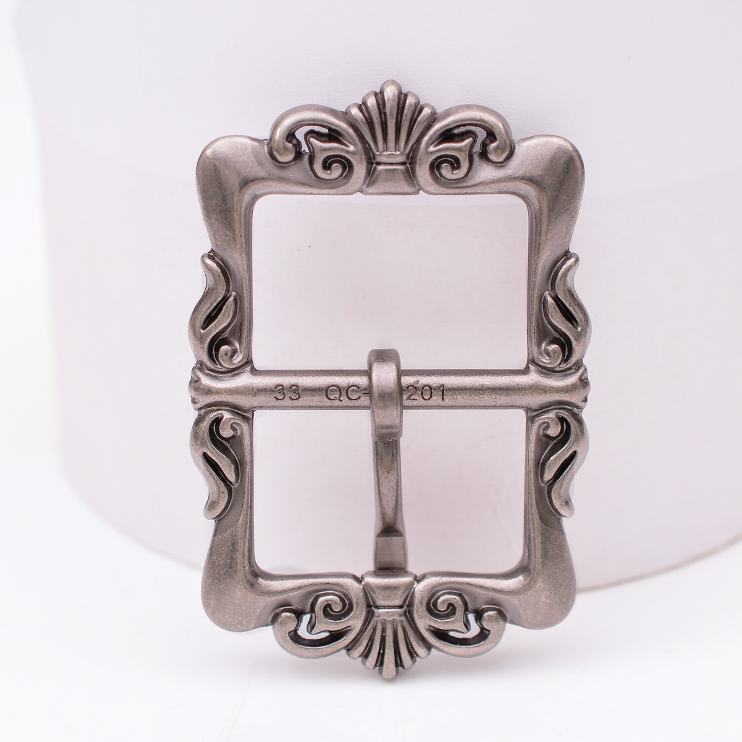 Heavy Duty Flower Pin Center Bar Belt Buckle for Leather Belt Fit 33mm Strap