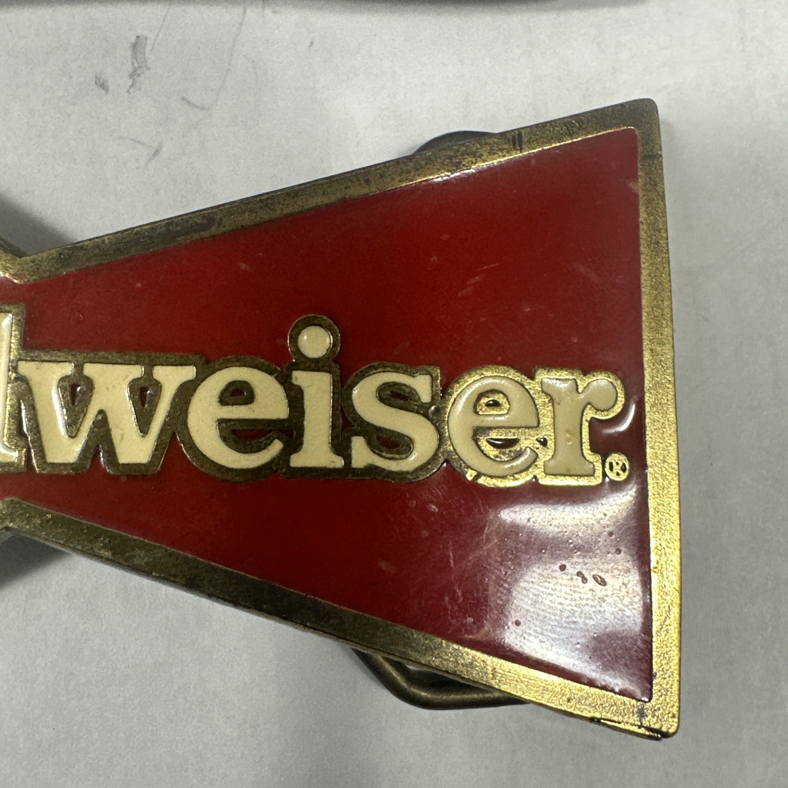 2 Belt buckles Budweiser Clydesdales USA Bergamot Great American 1989