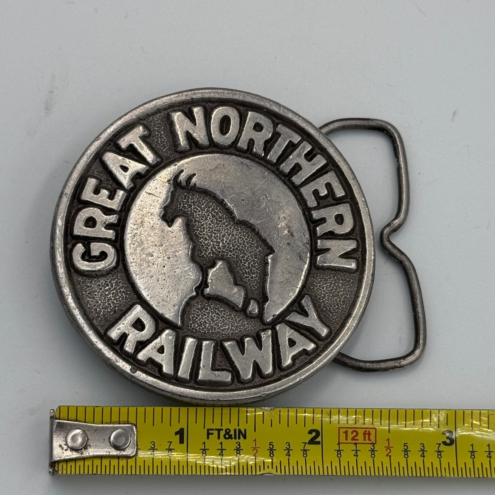 Vintage 1976 Great Northern Railway Belt Buckle Jimm Watson A-40 Made in USA