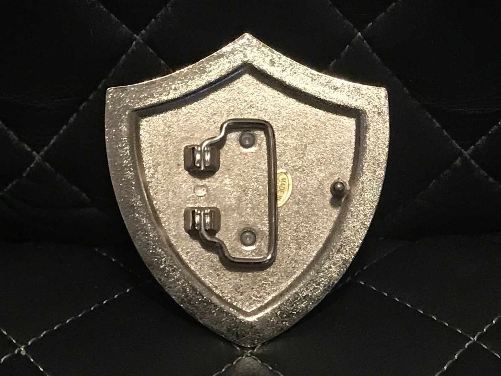 Fleur De Lis Shield Silver Black and GOLD Belt Buckle Bling