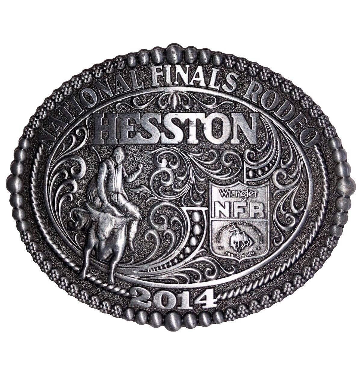National Finals Rodeo Hesston 2014 Montana Silversmiths Adult Buckle Limited