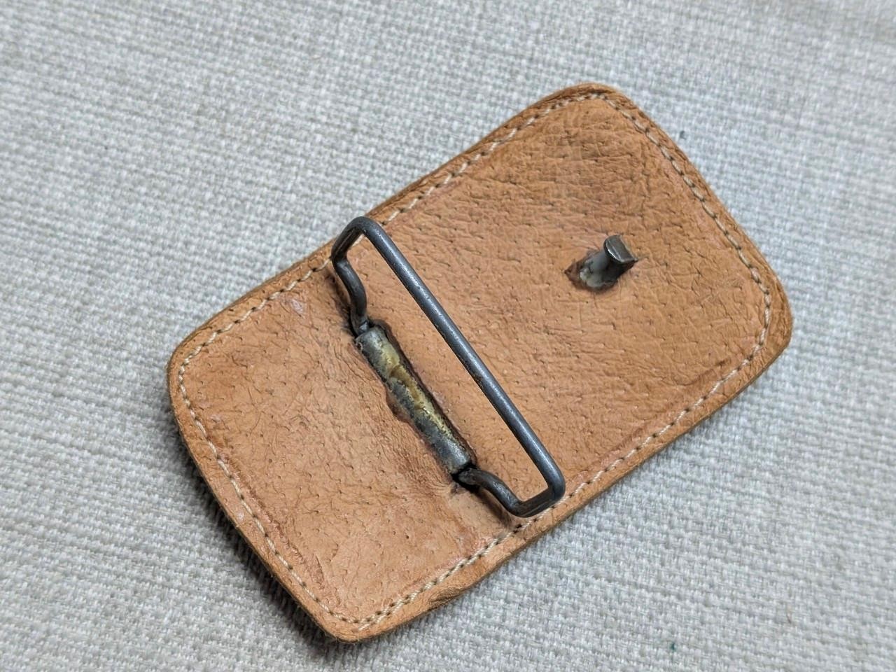 vintage HORSES handcrafted WESTERN belt buckle EQUESTRIAN leather STITCHED
