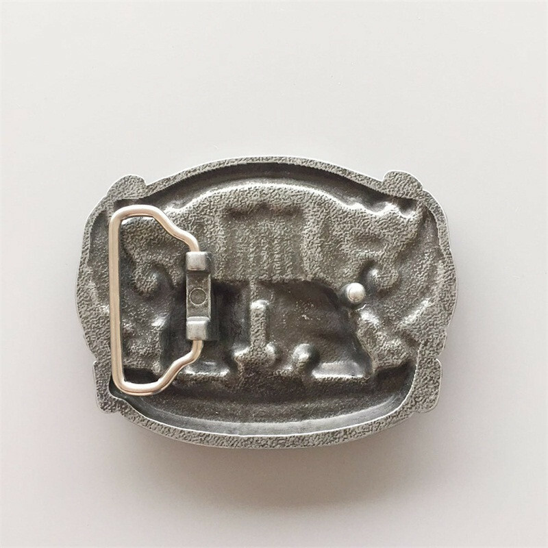 Antique Silver Truck Driver Belt Buckle Gurtelschnalle also Stock in US
