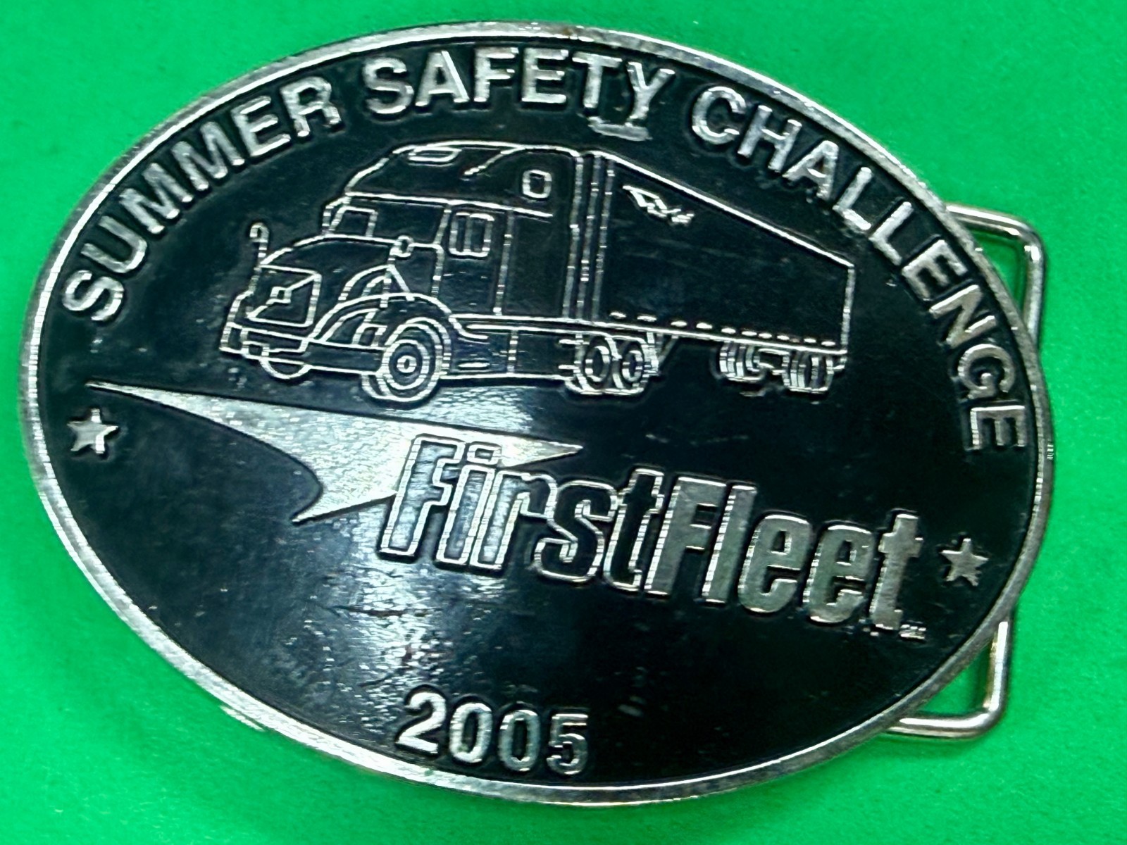 Summer Safety Challenge First Fleet 05 Driver Truckers Safety Award Belt Buckle