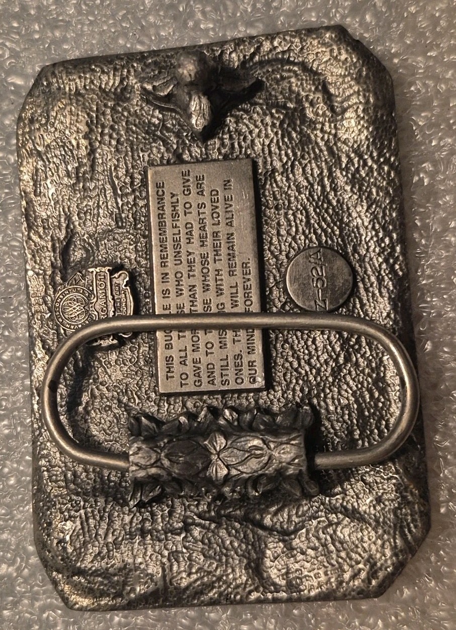 Bergamot MIA POW USA Belt Buckle Pre-Owned Free Shipping