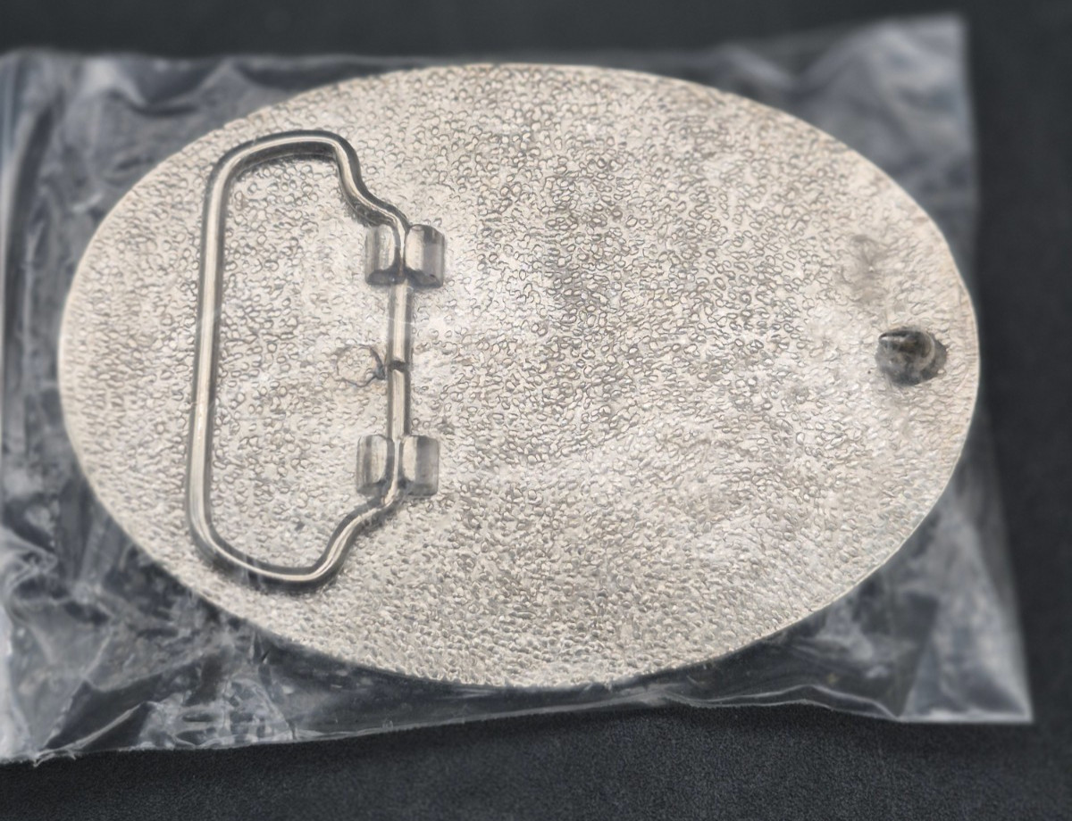 The State of Texas Flag Star Silver Belt Buckle