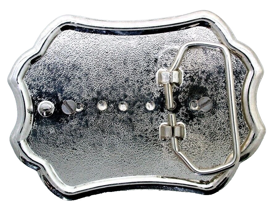Silver Color Western Shriners New Old Stock 3 7/10&Prime; Belt Buckle EPBB265/12725