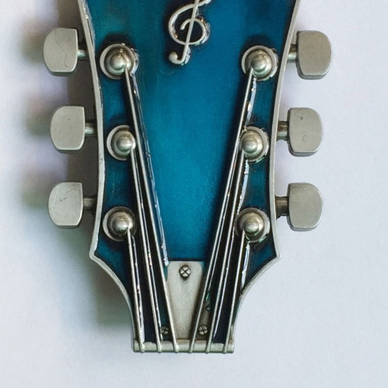 Cowboy Guitar Belt Buckle Metal Multi-color Drop-Oil Personality Belt Buckle