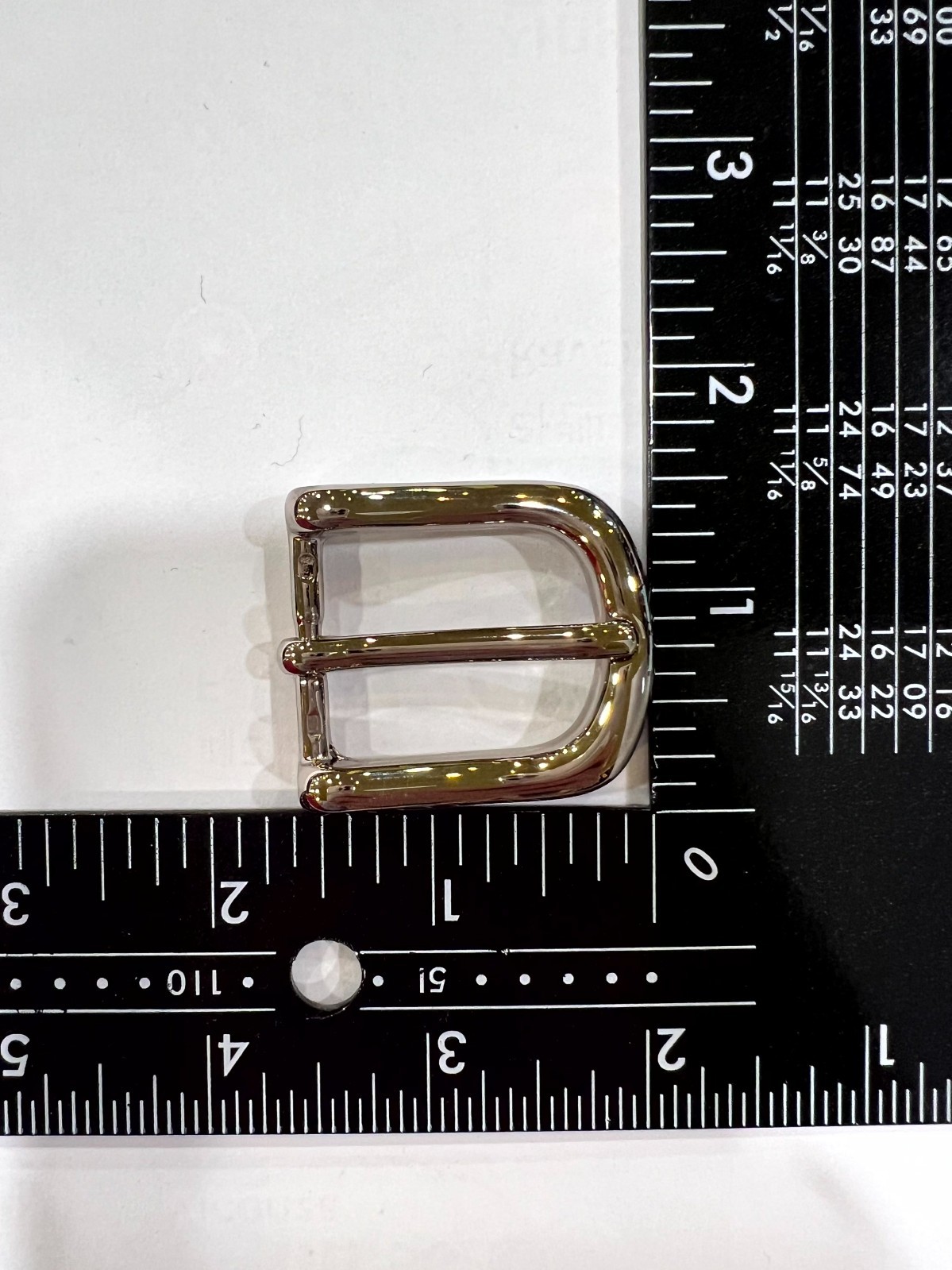 Solid Brass Nickel Belt Buckle Made in Italy Fits 1&Prime; Belt Strap