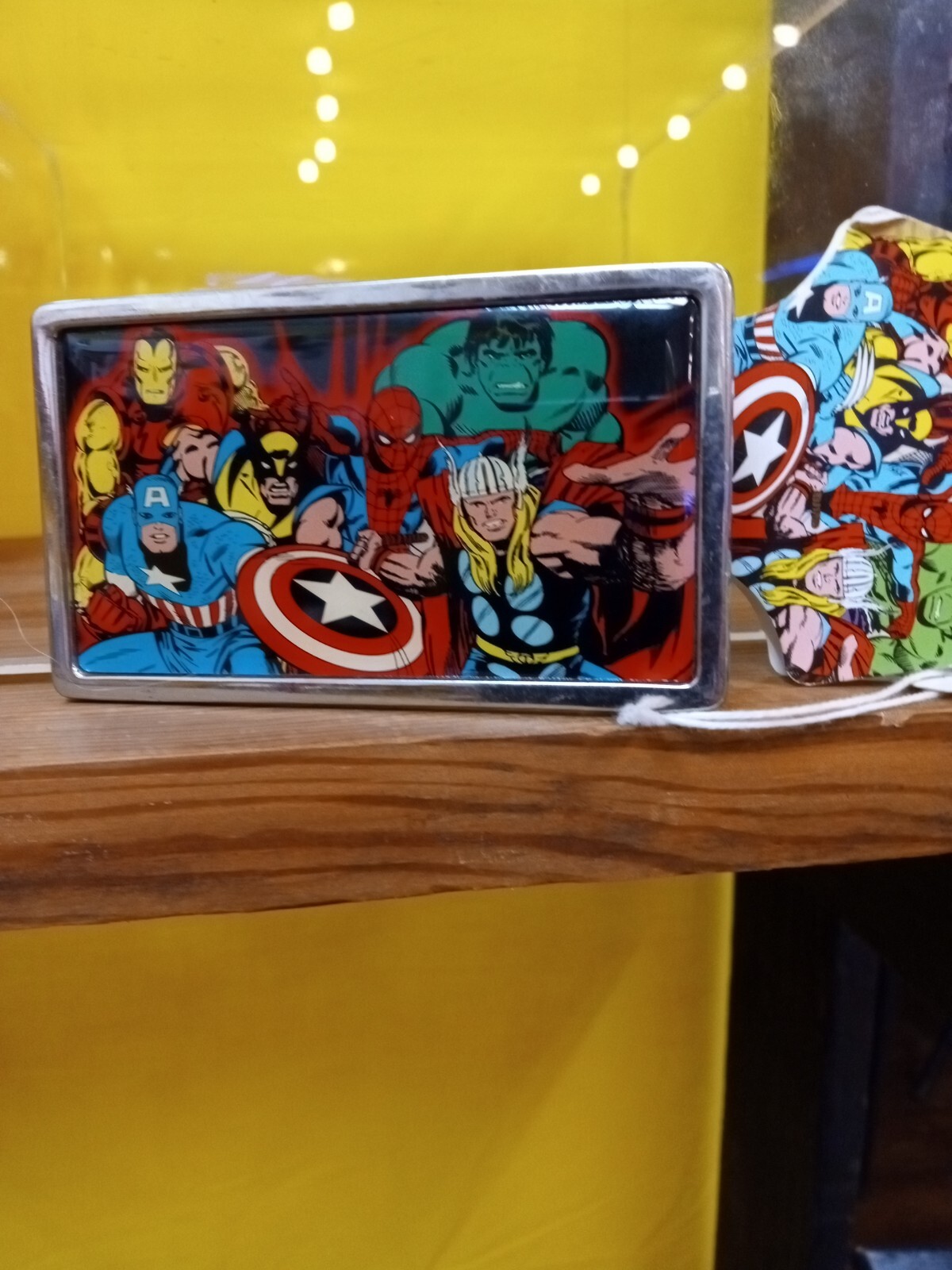 Marvel Heroes Graphic Belt Buckle Multi-Color