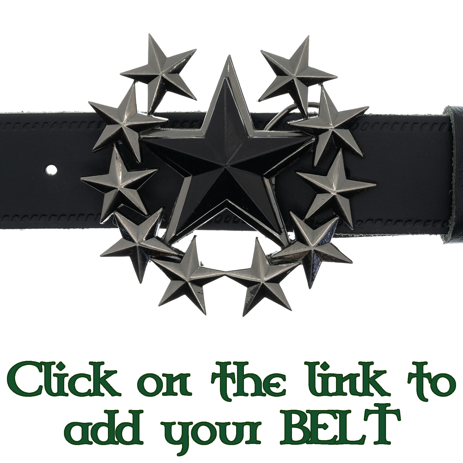 Star Belt Buckle Biker USA Cowboy Pentagram Pentacle Gothic Celtic Americas