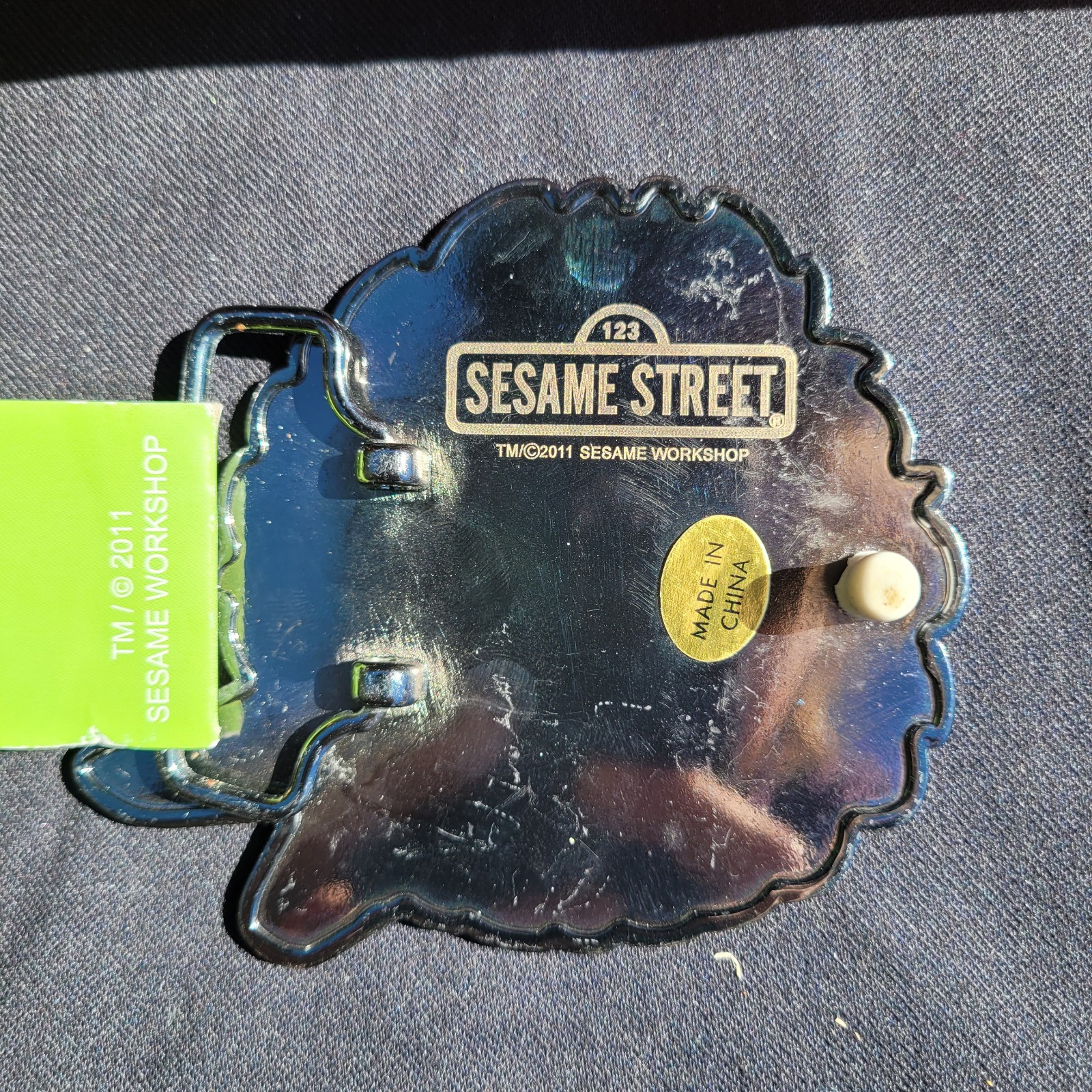Sesame Street Big Bird Belt Buckle Yellow Bird 2011 SESAME Workshop