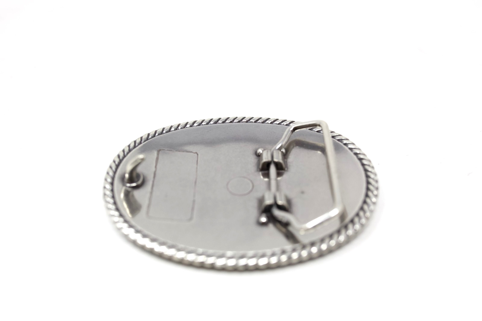 Rope Edge Western Floral Belt Buckle, (1.5 ») Removable Western Buckle