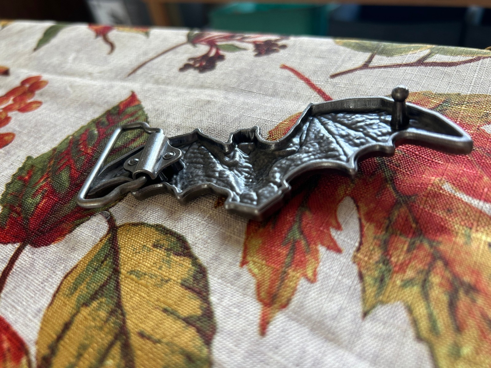 Vintage Style Bat Belt Buckle Dracula Megabat Gothic Western Design Metal