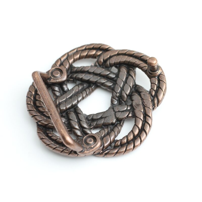 Knot Belt Buckle, Celtic Gordian Knot Buckle, Antique Copper Rope Design Buckle