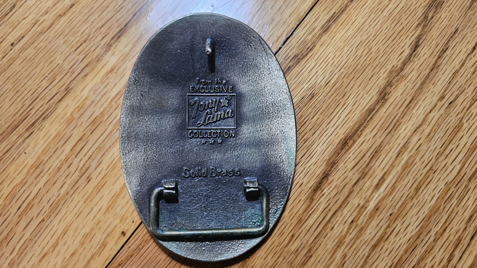 The State of Texas Belt Buckle Silver Tone Western Style