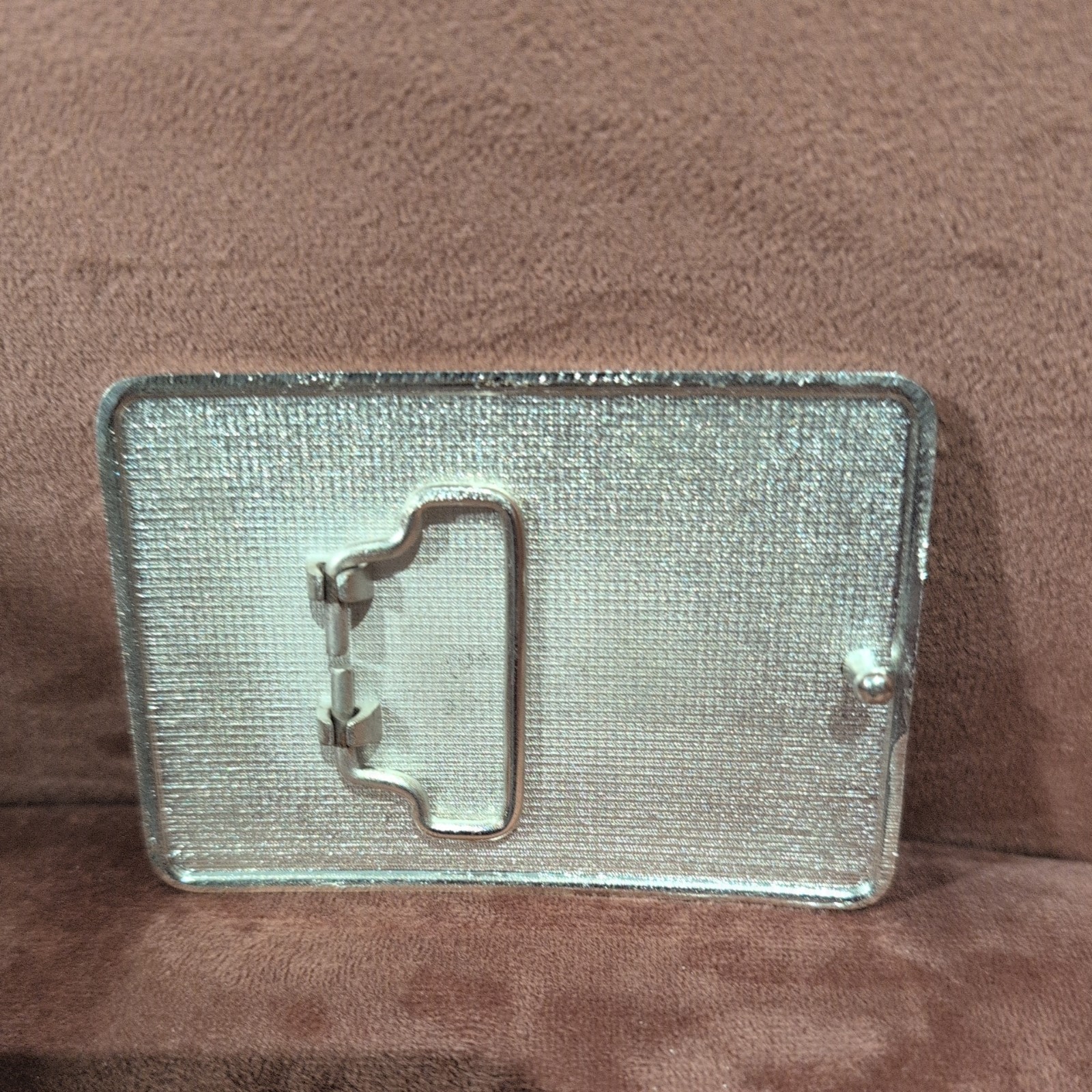 Vintage Michael Jackson KING OF POP Chrome Metal Belt Buckle NICE