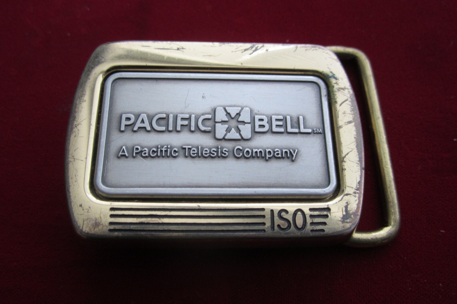 Pacific Bell Belt Buckle Pacific Bell Iso Belt Buckle Pac Bell Souvenir Buckle