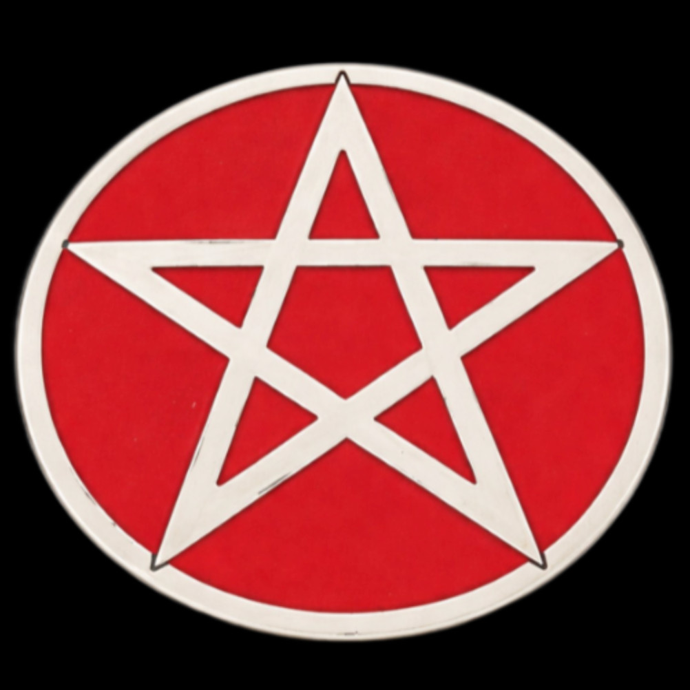 PENTAGRAM SIGN ZODIAC EXORCIST WITCHCRAFT BELT BUCKLE BUCKLES