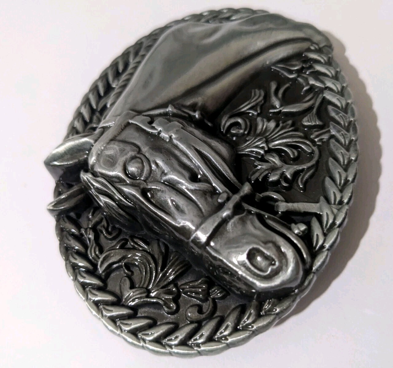 Horse Head Rodeo Cowboy Western Metal Belt Buckle 3D