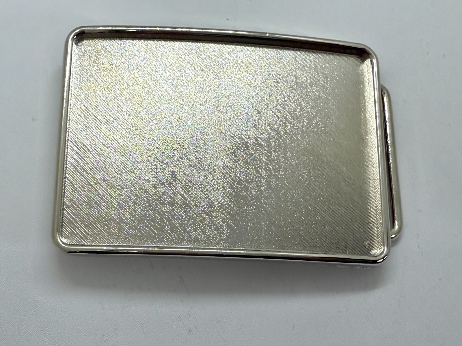 Rectangular Silver Color Craft Project Belt Buckle Make your own DIY Design!