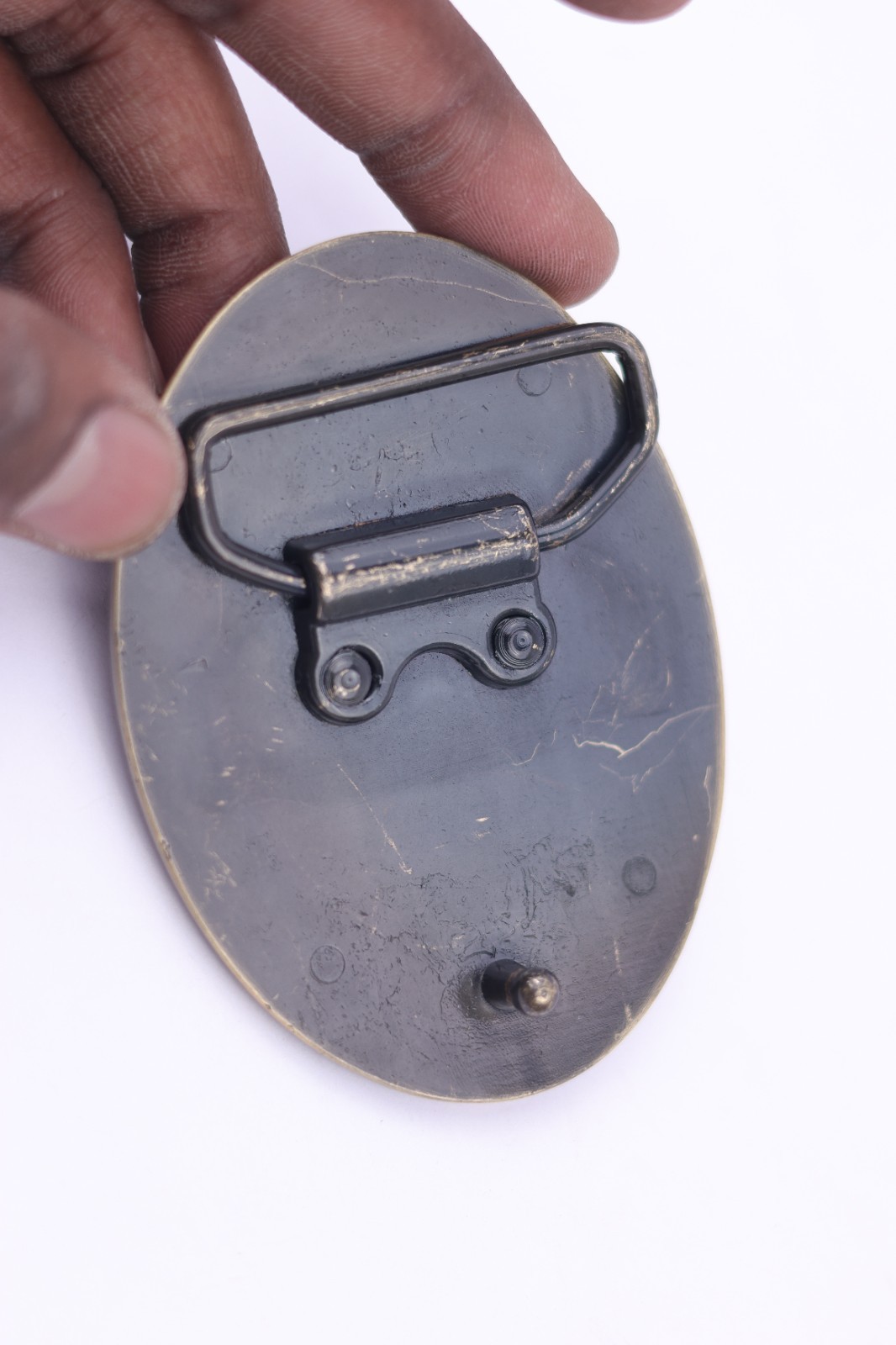 Western Belt Buckle With Handmade Leather Strap| Elk Deer Design – Rodeo Buckle
