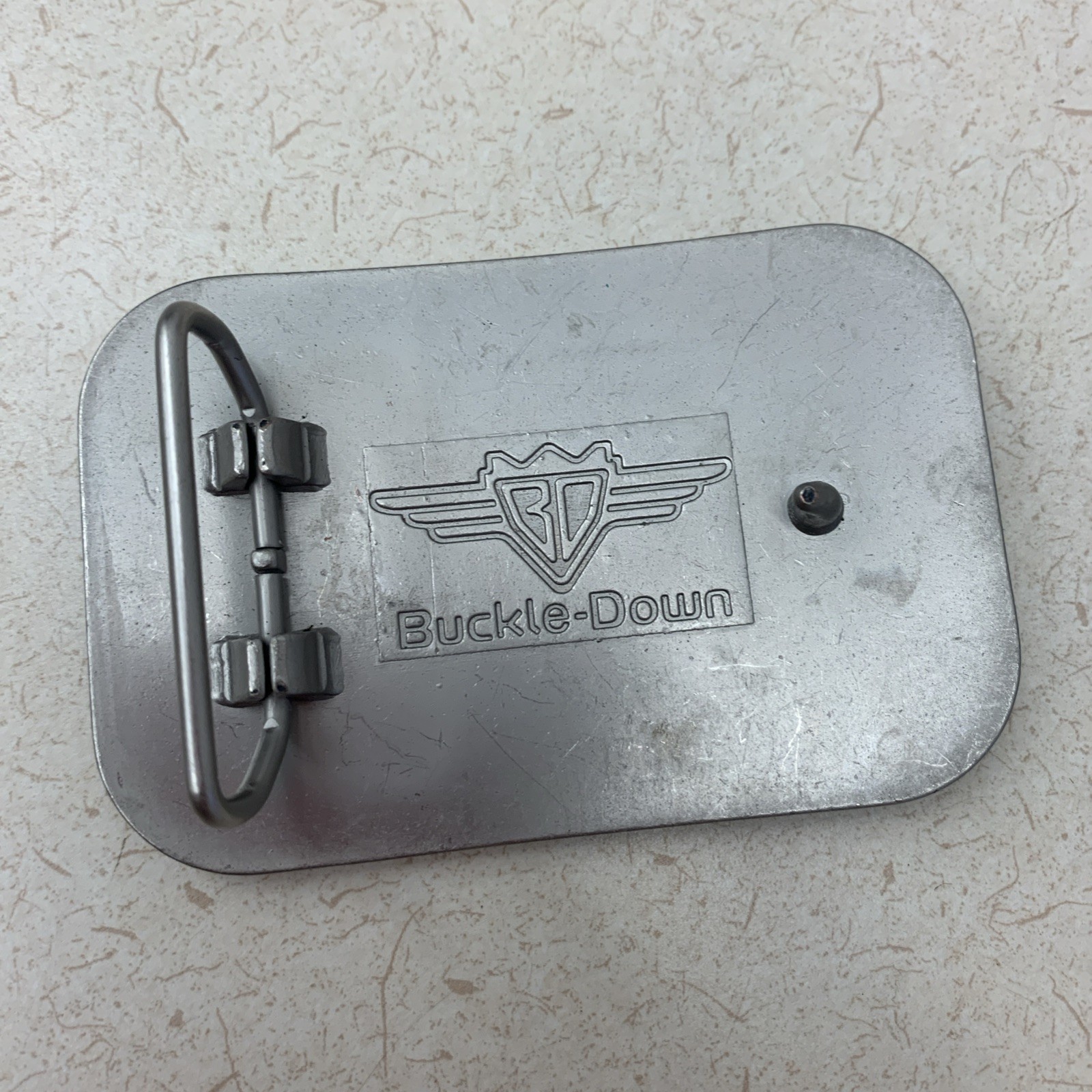 Buckle Down Faith Cross Belt Buckle Jesus Rose Tattoo Spider Web Vintage RARE