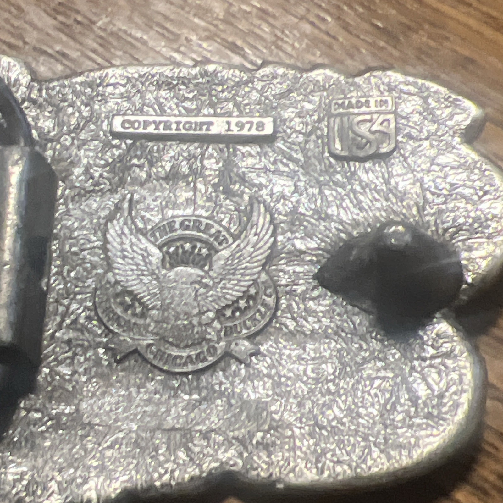 VTG Multicolor Enamel I&rsquo;d Rather Be Hunting The Great American Buckle Co. #H529
