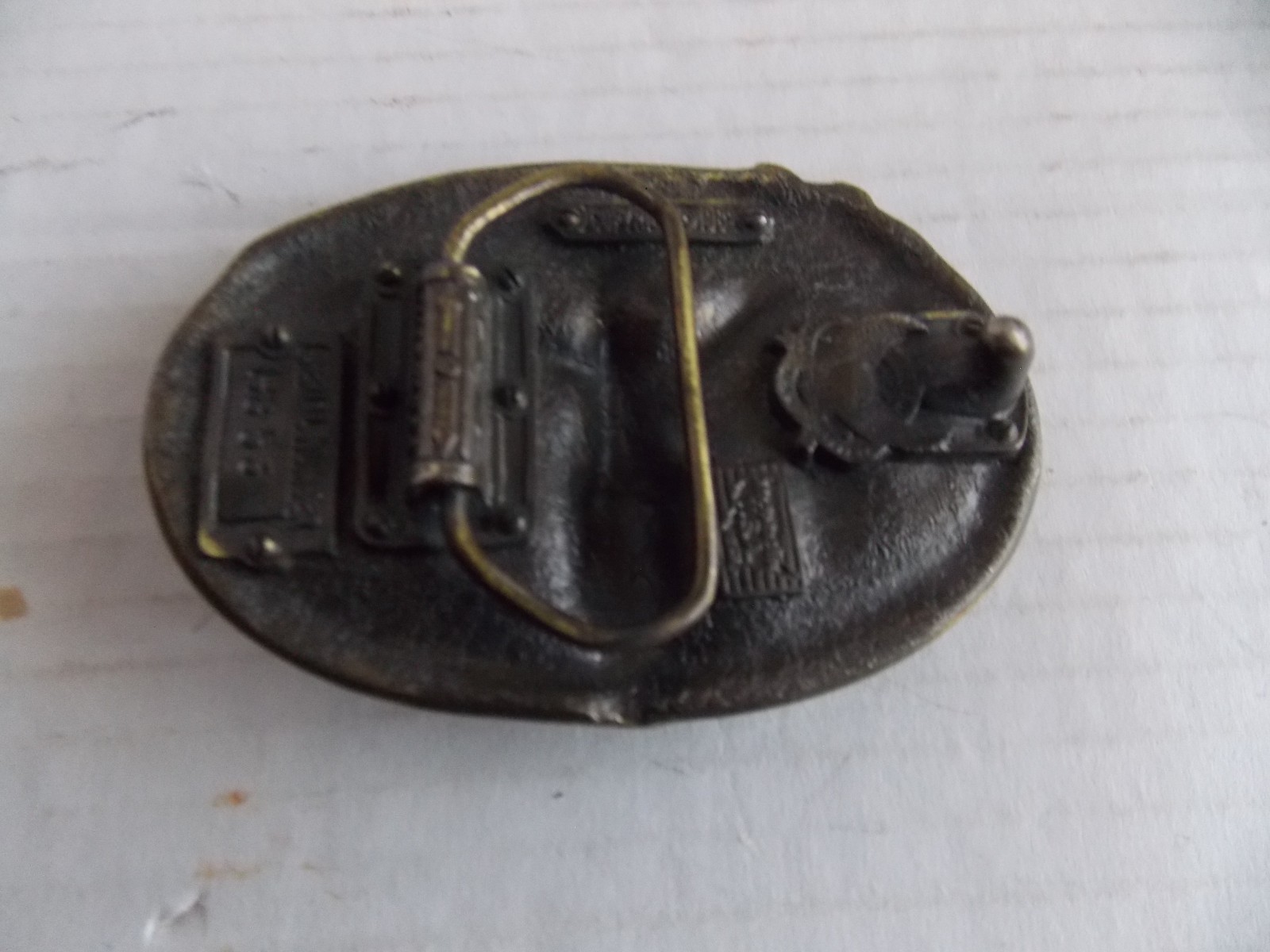 1982 mechanic Belt Buckle The Great American USA 853 Hi Power Super Tuned