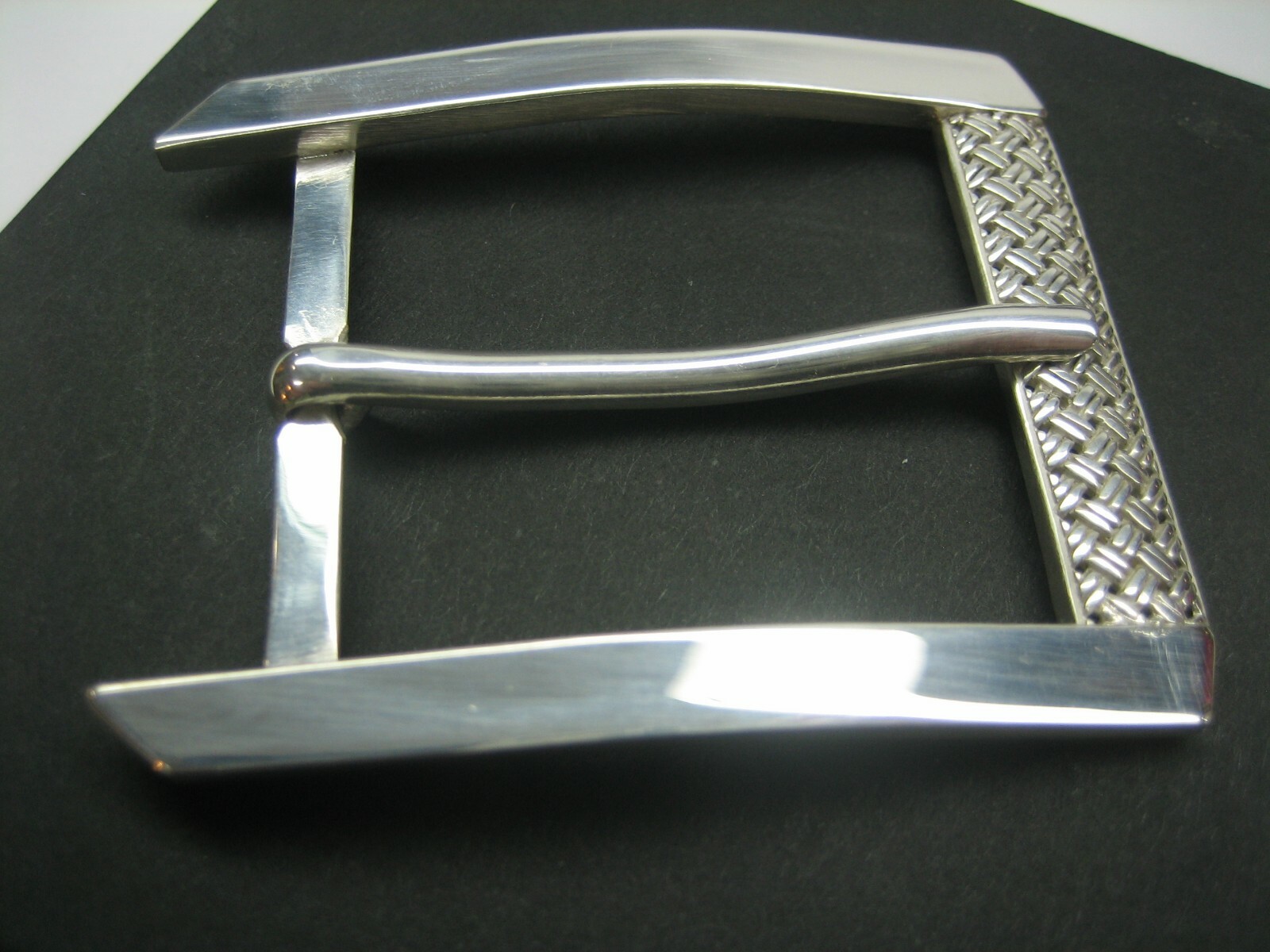 STERLING SILVER 925 BUCKLE WITH GENUINE LIZARD 1.5&Prime; BELT MADE IN U.S.A.