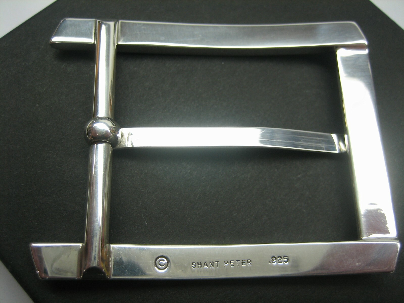 STERLING SILVER 925 BUCKLE AVAILABLE FOR 1&Prime; 1-1/8&Prime; 1-1/4&Prime; 1-3/8&Prime; 1-1/2&Prime; BELTS