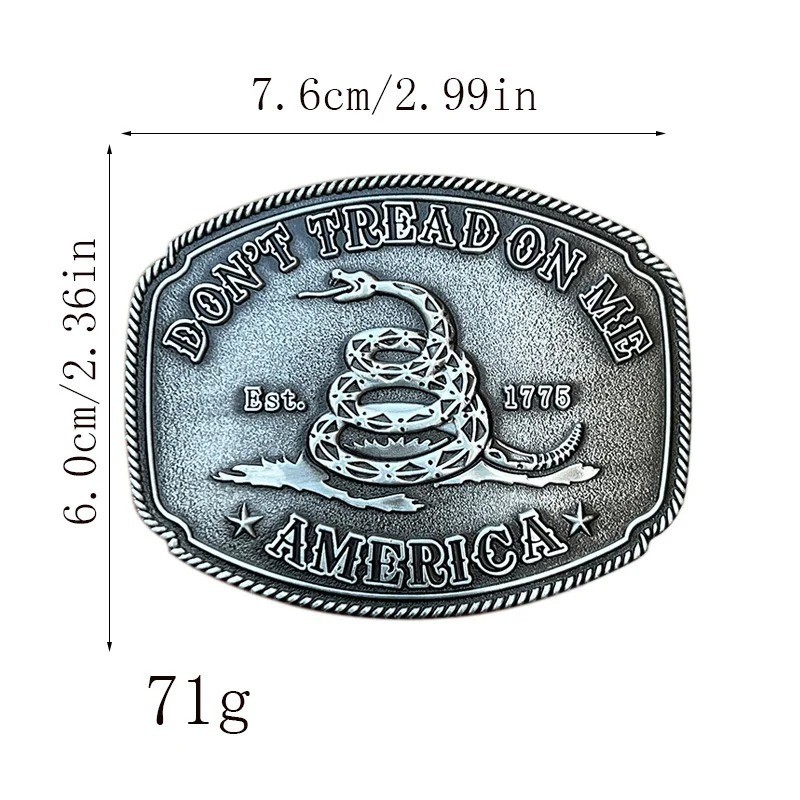 New American Belt Buckle CTM Don&rsquo;t Tread on Me