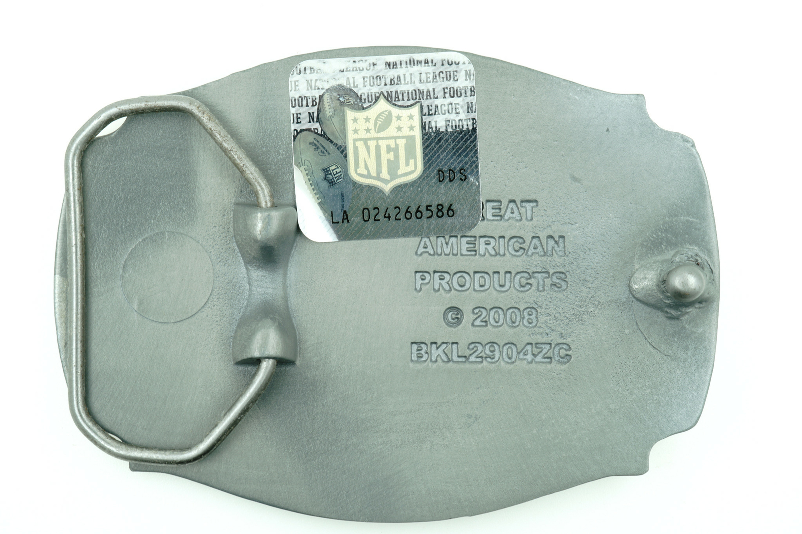 NFL Officially Licensed Carolina Panthers Football Metal Belt Buckle