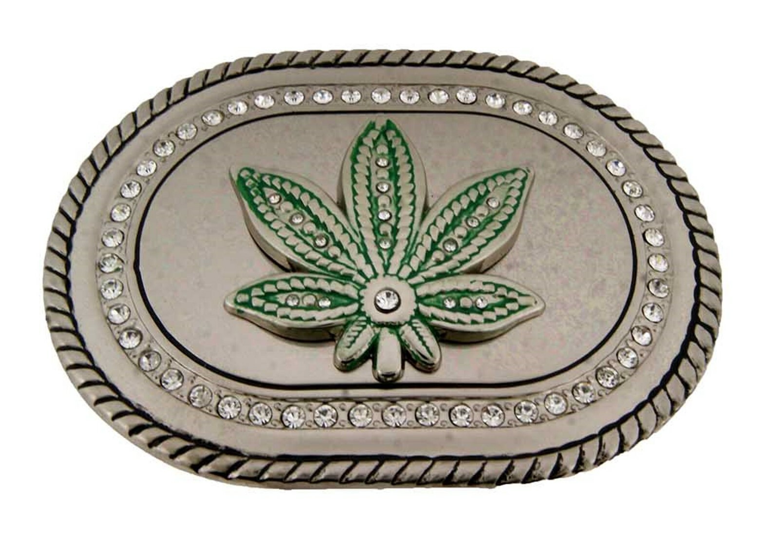 Marijuana Leaf Pot Hippie Stoner cannabis Weed Ganja Grass Herb Belt Buckle Goth