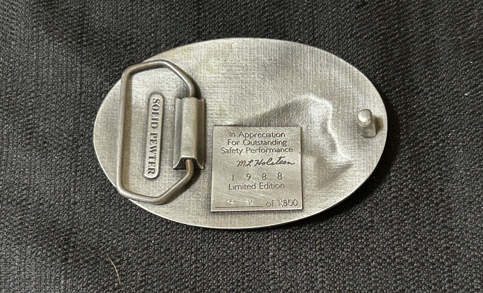 Vtg 1988 Burlington Northern Springfield Division Safety Award Limited Ed Pewter
