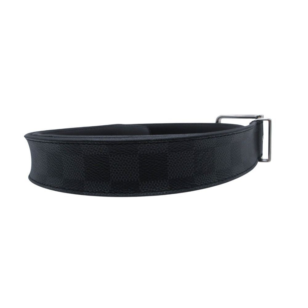 LOUIS VUITTON Ceinture Pont Neuf Damier Graphite Canvas M9402 Belt DDP Used