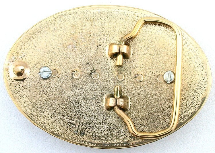 Oval Gold Color Southwest 1891 Morgan Silver Dollar Belt Buckle EPBB140/61523