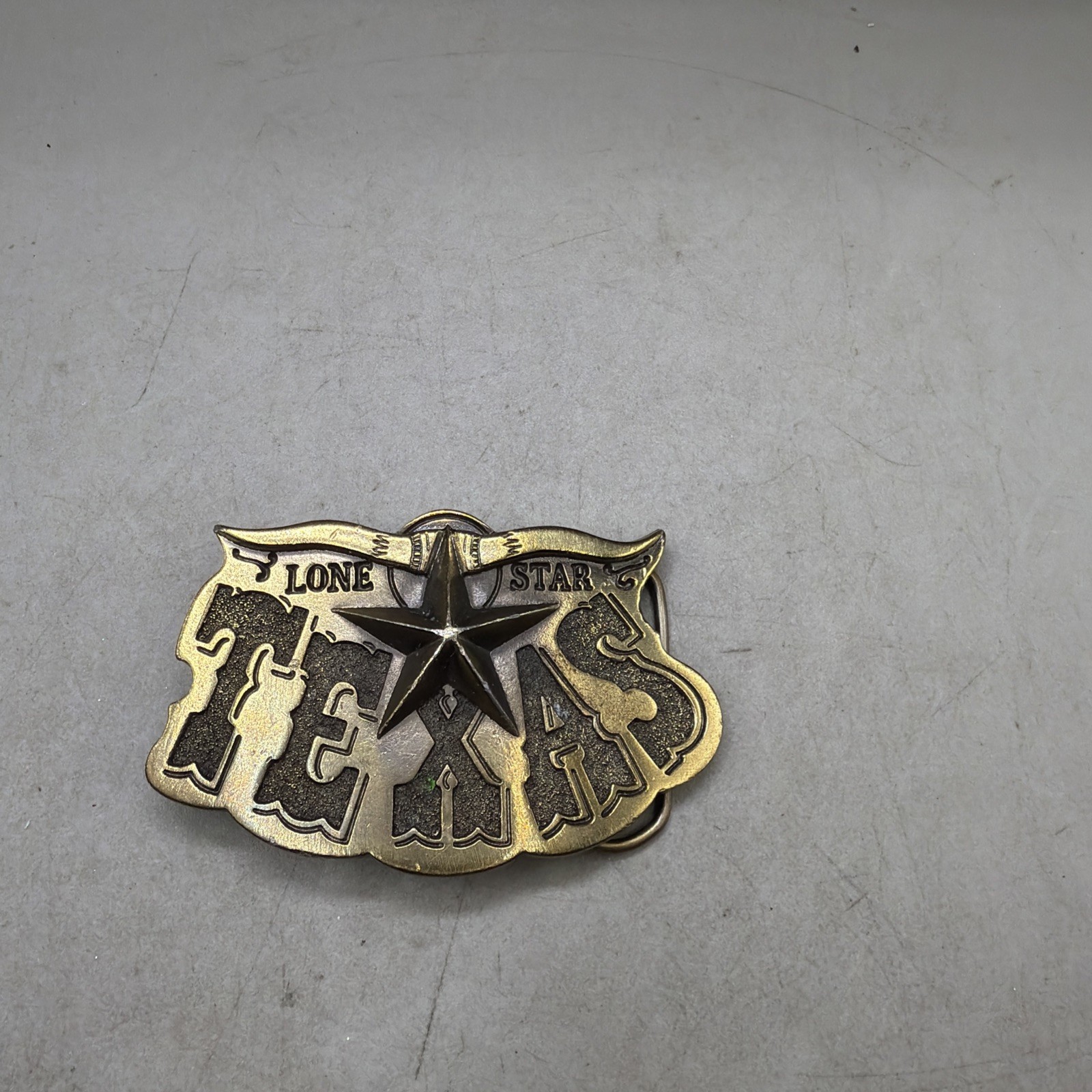 1980 LONE STAR Belt Buckle Texas USA SN 141 Vintage
