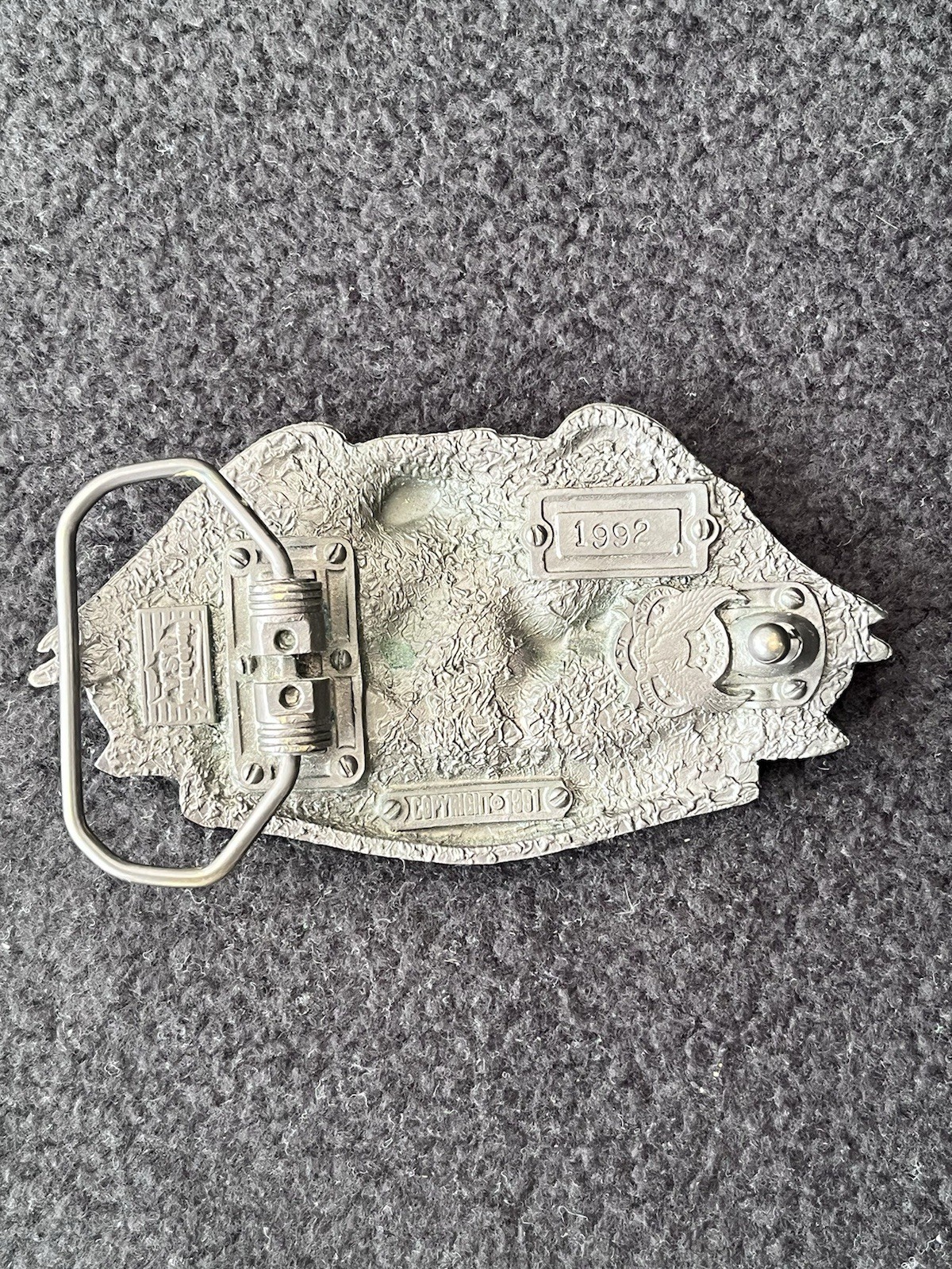 Vtg Bikers 1991 Born To Ride Eagle The Great American Buckle Co. USA #1992
